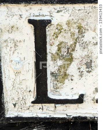 Written Letter in Distressed Font Typography Found Ransom Text L 139413433