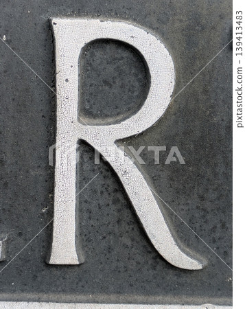 Written Letter in Distressed Font Typography Found Ransom Text R Written Letter in Distressed Font Typography Found Ransom Text R 139413483