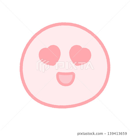 A cute emoji icon of a smiling face with heart-shaped eyes - perfect for fans, idol enthusiasts, and those who like/are in love. A cute emoji icon of a smiling face with heart-shaped eyes - perfect for fans, idol enthusiasts, and those who like/are in love. 139413659