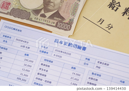 Pay slips are often associated with taxes and social insurance. Pay slips are often associated with taxes and social insurance. 139414430