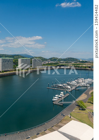 從摩天輪俯瞰潟湖濱海（蒲郡潟湖） 139414482