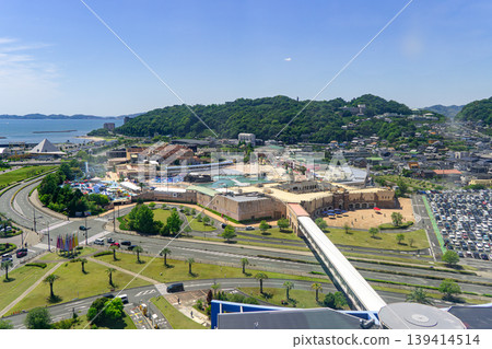 從空中俯瞰整個拉古納伽瑪戈里遊樂園（拉古納西亞）。 139414514