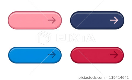 Set of glossy, rounded rectangular buttons Set of glossy, rounded rectangular buttons 139414641
