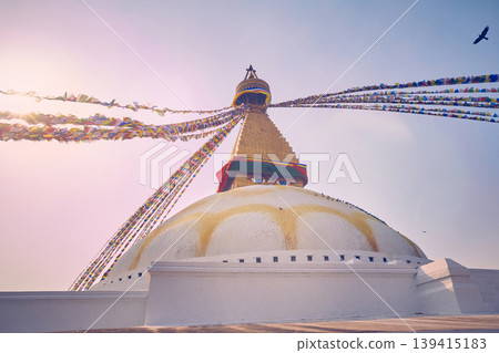 Great Boudanath Stupa in Kathmandu city, Nepal 139415183