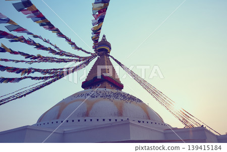 Great Boudanath Stupa in Kathmandu city, Nepal 139415184