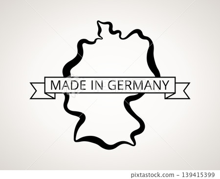 Made in Germany with map Made in Germany with map 139415399