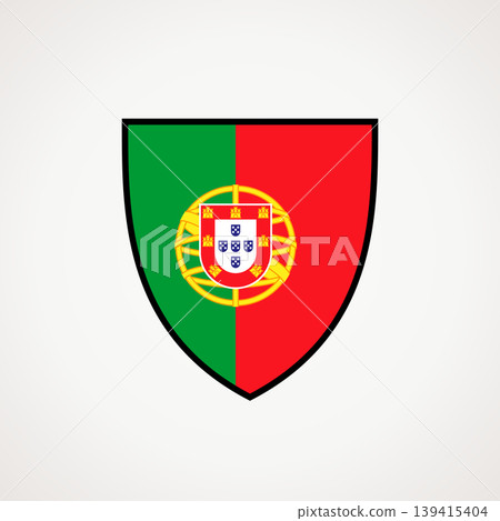Shield - flag of Portugal Shield - flag of Portugal 139415404