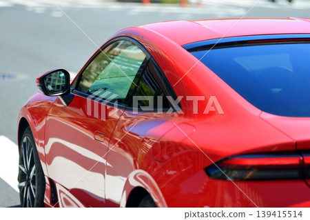 Image of a red domestic sports car Image of a red domestic sports car 139415514