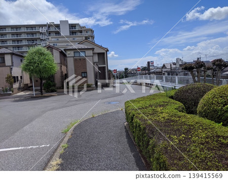 A park in a residential area A park in a residential area 139415569