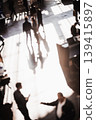 Abstract blurred people at exhibition hall of expo event trade show. Business convention show or job fair. Business concept background 139415897