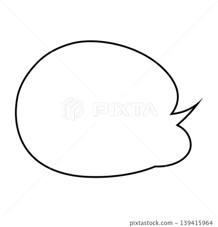 Simple, rounded, soft speech bubble Simple, rounded, soft speech bubble 139415964