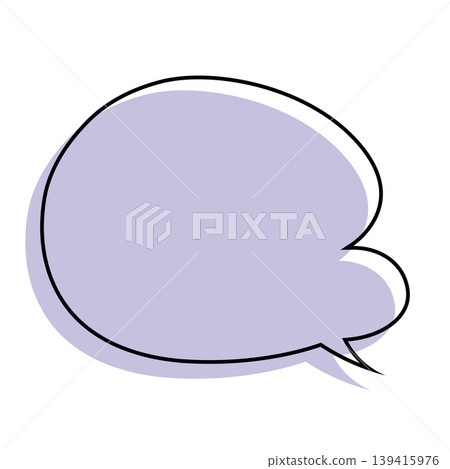 Simple, rounded, soft speech bubble Simple, rounded, soft speech bubble 139415976