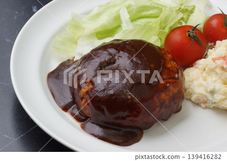 Demiglace hamburger steak Demiglace hamburger steak 139416282