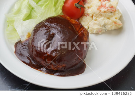 Demiglace hamburger steak Demiglace hamburger steak 139416285