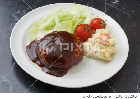 Demiglace hamburger steak Demiglace hamburger steak 139416290