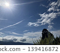 Sun floating above the clouds 139416872