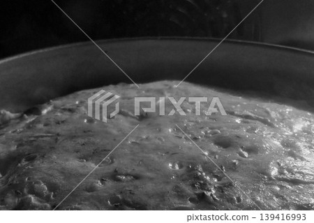 Freshly Baked Artisan Bread Rising in Oven Freshly Baked Artisan Bread Rising in Oven 139416993