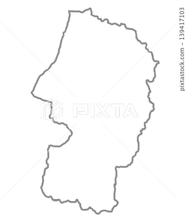 空白地圖,灰色,山形縣 空白地圖,灰色,山形縣 139417103