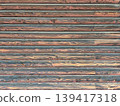 Burnt cedar-style wood texture (background, building material, natural material) 139417318