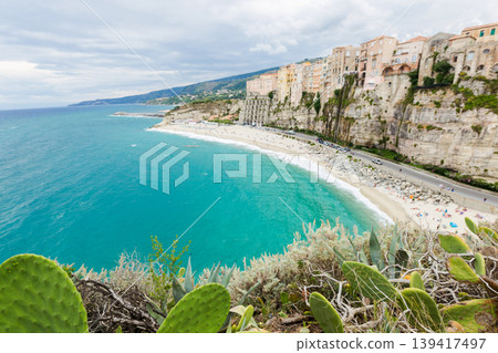 Tropea town and beach Tropea town and beach 139417497