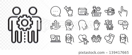 Presentation time, Social care and Growth chart line icons for web app. Glare of light effect. Message icon. Pack of Anxiety, Employees teamwork, Accounting pictogram icons. Vector Presentation time, Social care and Growth chart line icons for web app. Glare of light effect. Message icon. Pack of Anxiety, Employees teamwork, Accounting pictogram icons. Vector 139417665
