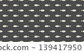 Nautical seamless pattern with swimming cartoon fish 139417950