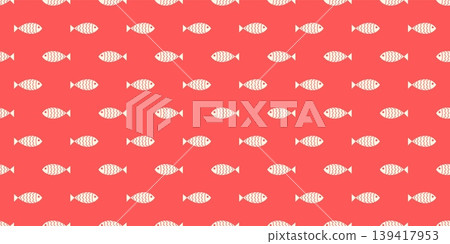 Nautical seamless pattern with swimming cartoon fish Nautical seamless pattern with swimming cartoon fish 139417953