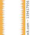Realistic pencils border. Drawing crayons in a line 139417956