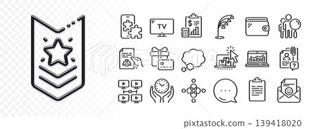 Inclusion, Safe time and Technical documentation line icons for web app. Glare of light effect. Message icon. Pack of Talk bubble, Gift card, Shoulder strap pictogram icons. Vector Inclusion, Safe time and Technical documentation line icons for web app. Glare of light effect. Message icon. Pack of Talk bubble, Gift card, Shoulder strap pictogram icons. Vector 139418020
