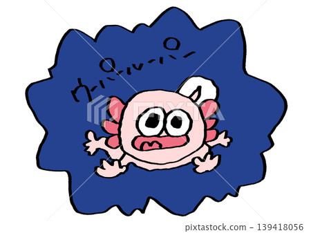 墨西哥鈍口蠑螈貼紙 墨西哥鈍口蠑螈貼紙 139418056