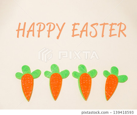 Colorful Easter Celebration with Carrot Decorations Colorful Easter Celebration with Carrot Decorations 139418593