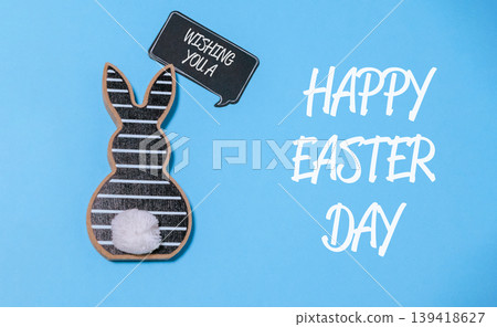 Easter Celebration Concept with Bunny Decoration Easter Celebration Concept with Bunny Decoration 139418627
