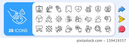 Freezing click, Writer and Loan percent line icons. Interest rate, AI generate, Inflation icons. Pack of Food delivery, Inclusion, Security icon. Vector Freezing click, Writer and Loan percent line icons. Interest rate, AI generate, Inflation icons. Pack of Food delivery, Inclusion, Security icon. Vector 139419357