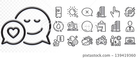 Refill water, Online chemistry and Vegetables line icons for web app. Glare of light effect. Message icon. Pack of Refrigerator, Reject, Car leasing pictogram icons. Vector Refill water, Online chemistry and Vegetables line icons for web app. Glare of light effect. Message icon. Pack of Refrigerator, Reject, Car leasing pictogram icons. Vector 139419360