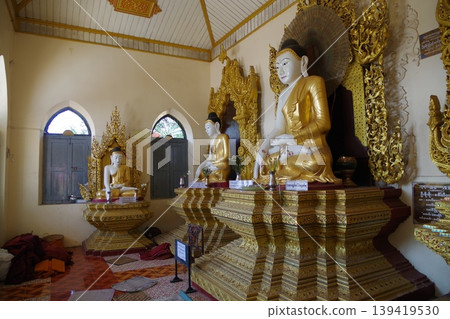 Buddhist temples in Bay, Myanmar 139419530