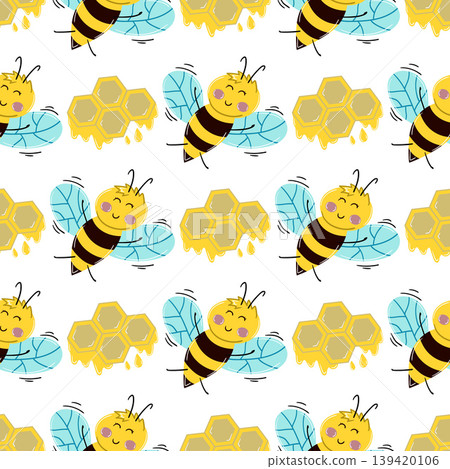 Seamless pattern. Spring print perfect for children's textile design, decor 139420106