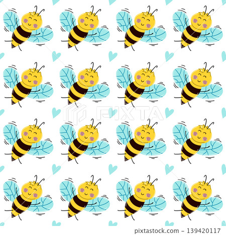 Seamless pattern. Spring print perfect for children's textile design, decor Seamless pattern. Spring print perfect for children's textile design, decor 139420117