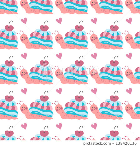 Seamless pattern. Spring print perfect for children's textile design, decor Seamless pattern. Spring print perfect for children's textile design, decor 139420136