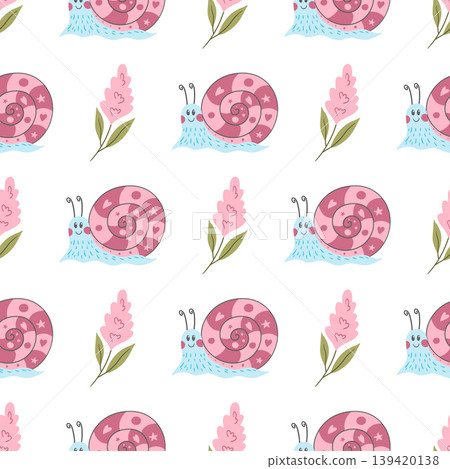 Seamless pattern. Spring print perfect for children's textile design, decor Seamless pattern. Spring print perfect for children's textile design, decor 139420138