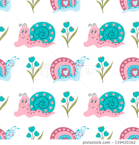 Seamless pattern. Spring print perfect for children's textile design, decor 139420162