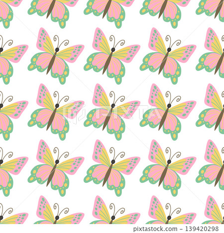 Seamless pattern. Spring print perfect for children's textile design, decor 139420298
