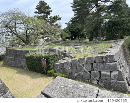 The castle tower base at the site of Fukui Castle The castle tower base at the site of Fukui Castle 139420565