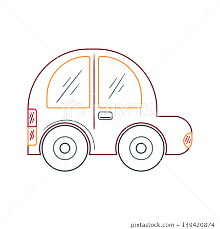 Vector illustration of transport. Perfect for children's products, nursery decor Vector illustration of transport. Perfect for children's products, nursery decor 139420874