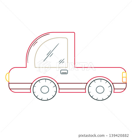 Vector illustration of transport. Perfect for children's products, nursery decor Vector illustration of transport. Perfect for children's products, nursery decor 139420882