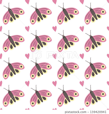 Seamless pattern. Spring print perfect for children's textile design, decor Seamless pattern. Spring print perfect for children's textile design, decor 139420941