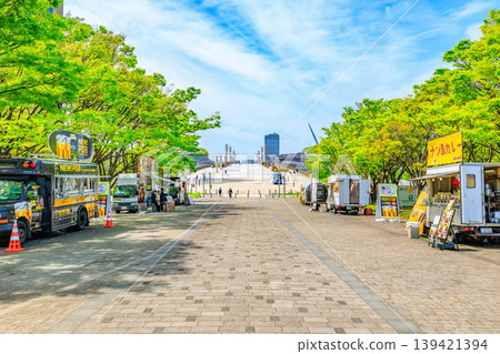 Symbol Promenade Park (Center Promenade) in Ariake, Koto Ward, Tokyo Symbol Promenade Park (Center Promenade) in Ariake, Koto Ward, Tokyo 139421394