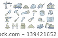 Building and construction. Vector collection of doodle icons 139421652