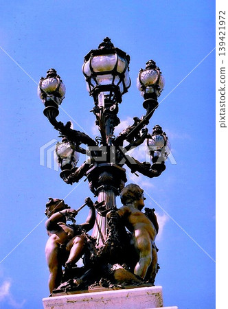 Decorations on the Pont Alexandre III in Paris Decorations on the Pont Alexandre III in Paris 139421972