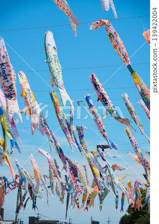 Koinobori Festival at Akutagawa Sakura Embankment Park, Takatsuki City, Osaka Prefecture 139422004