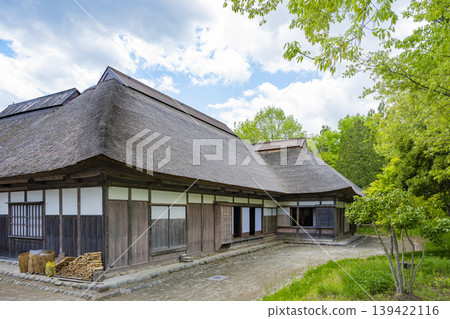 Traditional Japanese houses in the Tohoku region 139422116